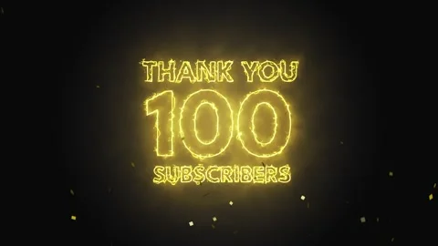 Animated Fireworks Counting to 100 Subscribers Celebration - Festive Mileston 스톡 동영상 302734929