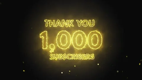 Animated Fireworks Counting to 1,000 Subscribers Celebration - Festive Milest 動画素材 302734931