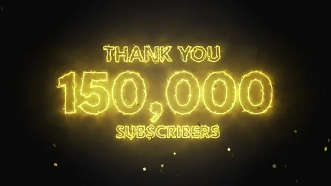Animated Fireworks Counting to 150,000 Subscribers Celebration - Festive Mile 動画素材 302735260