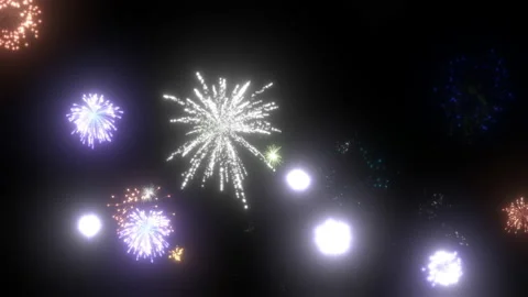 Animated fireworks sequence Vidéo 171888117