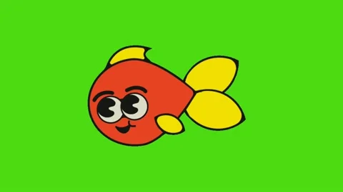 Animated fish Stock Footage 222728428