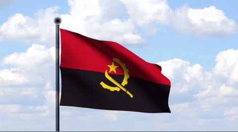 Animated Flag of Angola Stock-Footage 24358243