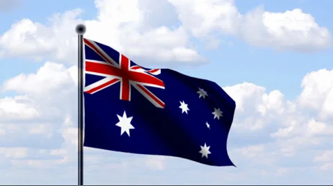 Animated Flag of Australia Vidéo 24361746
