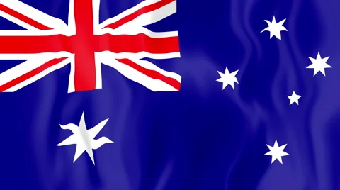Animated flag of Australia Stock Footage 58771281