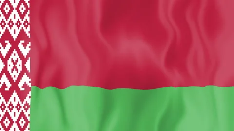 Animated flag of Belarus Stock Footage 58773031