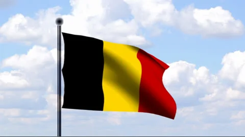 Animated Flag of Belgium Stock-Footage 24491650
