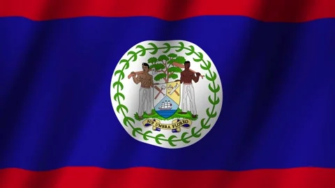 Animated Flag Belize 4k video Stock Footage 292567017