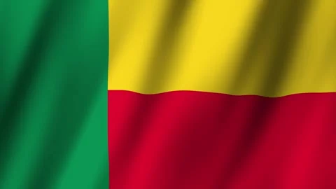 Animated Flag Benin 4k video Stock Footage 290975731