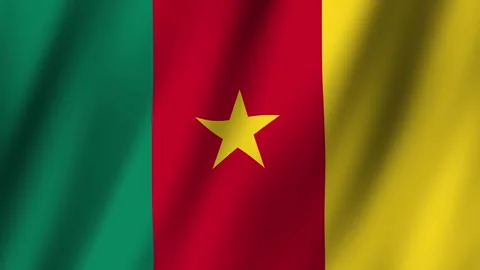 Animated Flag Cameroon 4k video Видео 292687247