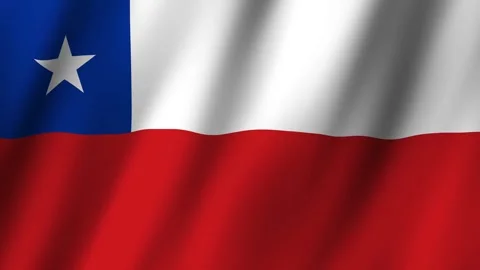 Animated Flag Chile 4k video Stock Footage 292687306