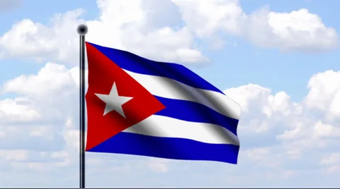 Animated Flag of Cuba Stock-Footage 25511601