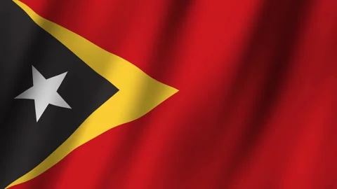 Animated Flag East Timor 4k video Stock Footage 292647183