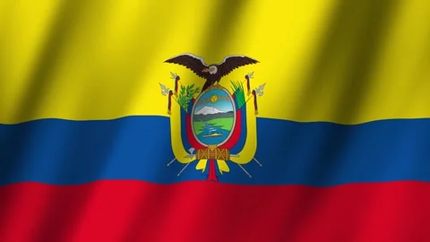 Animated Flag Ecuador 4k video Stock Footage 292647199