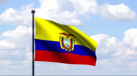 Animated Flag of Ecuador Vidéo 25468681