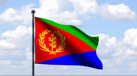 Animated Flag of Eritrea Vidéo 25468688