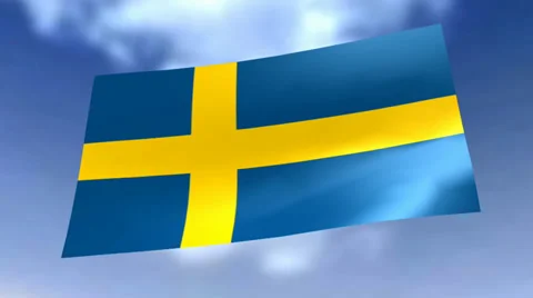 Animated flag Stock Footage 27865333