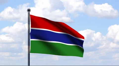 Animated Flag of Gambia Vidéo 25487707