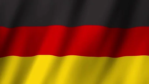 Animated Flag Germany 4k video Видео 292444541