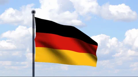 Animated Flag of Germany Stock-Footage 25460860
