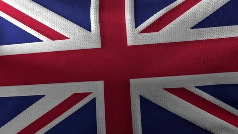 Animated flag of Great Britain Video stock 72136528