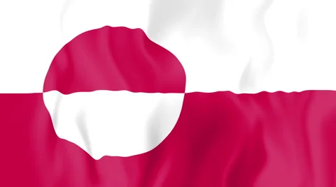 Animated flag of Greenland Stock Footage 58782489