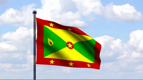 Animated Flag of Grenada Vidéo 25487724
