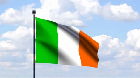 Animated Flag of Ireland Vidéo 25510253