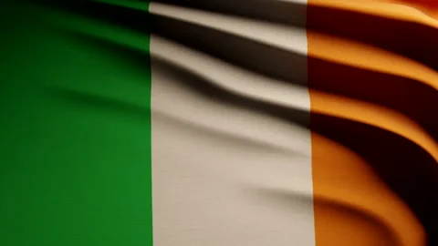 Irish Flag Waving Stock Video Footage | Royalty Free Irish Flag Waving ...