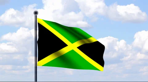 Animated Flag of Jamaica Vidéo 25510460