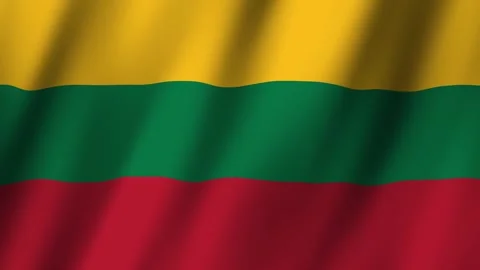 Animated Flag Lithuania 4k video Stock-Footage 291189054