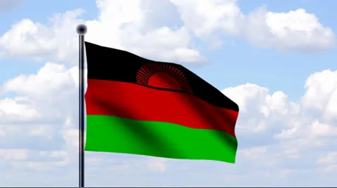 Animated Flag of Malawi Stock-Footage 25532532