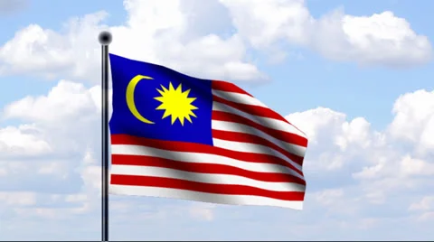 Animated Flag of Malaysia Stock-Footage 25532486
