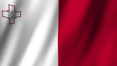 Animated Flag Malta 4k video Stock Footage 291337289