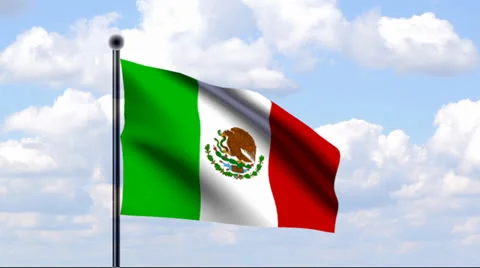 Animated Flag of Mexico Vidéo 25536725