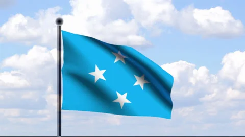 Animated Flag of Micronesia Vidéo 25536834