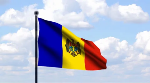 Animated Flag of Moldova Stock-Footage 25537277