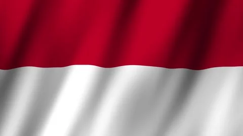 Animated Flag Monaco 4k video Stock Footage 291434515