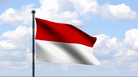 Animated Flag of Monaco Stock-Footage 25537273