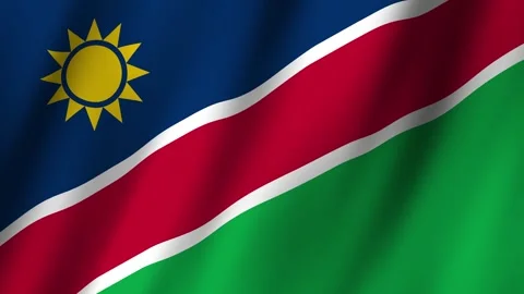 Animated Flag Namibia 4k video Stock-Footage 291600539