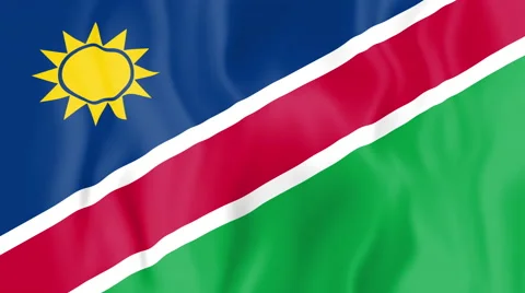Animated flag of Namibia Video stock 58786950