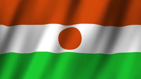 Animated Flag Niger 4k video Stock Footage 291434485
