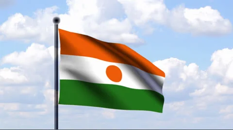 Animated Flag of Niger Stock Footage 25606973