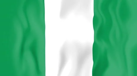 Animated flag of Nigeria Stock Footage 58787590