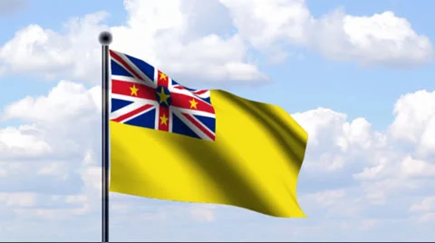 Animated Flag of Niue Stock-Footage 25607455