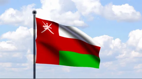 Animated Flag of Oman Stock-Footage 25607954