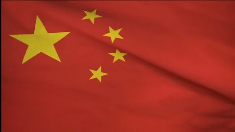 Animated flag of the People's Republic of China Video stock 71780053