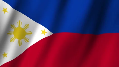 Animated Flag Philippines 4k video Stock Footage 292444549
