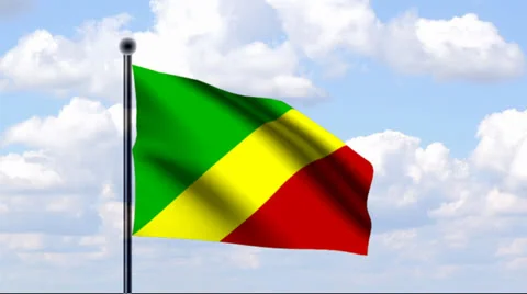 Animated Flag of Republic of Congo Stock-Footage 25510971