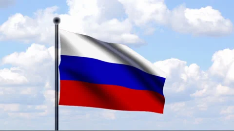Animated Flag of Russia Stock Footage 25627752