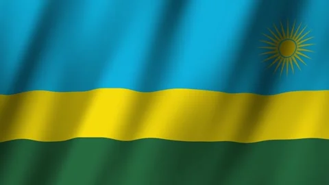 Animated Flag Rwanda 4k video Stock-Footage 292005318